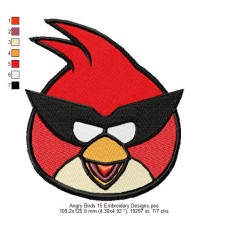 Angry Birds 15 Embroidery Designs